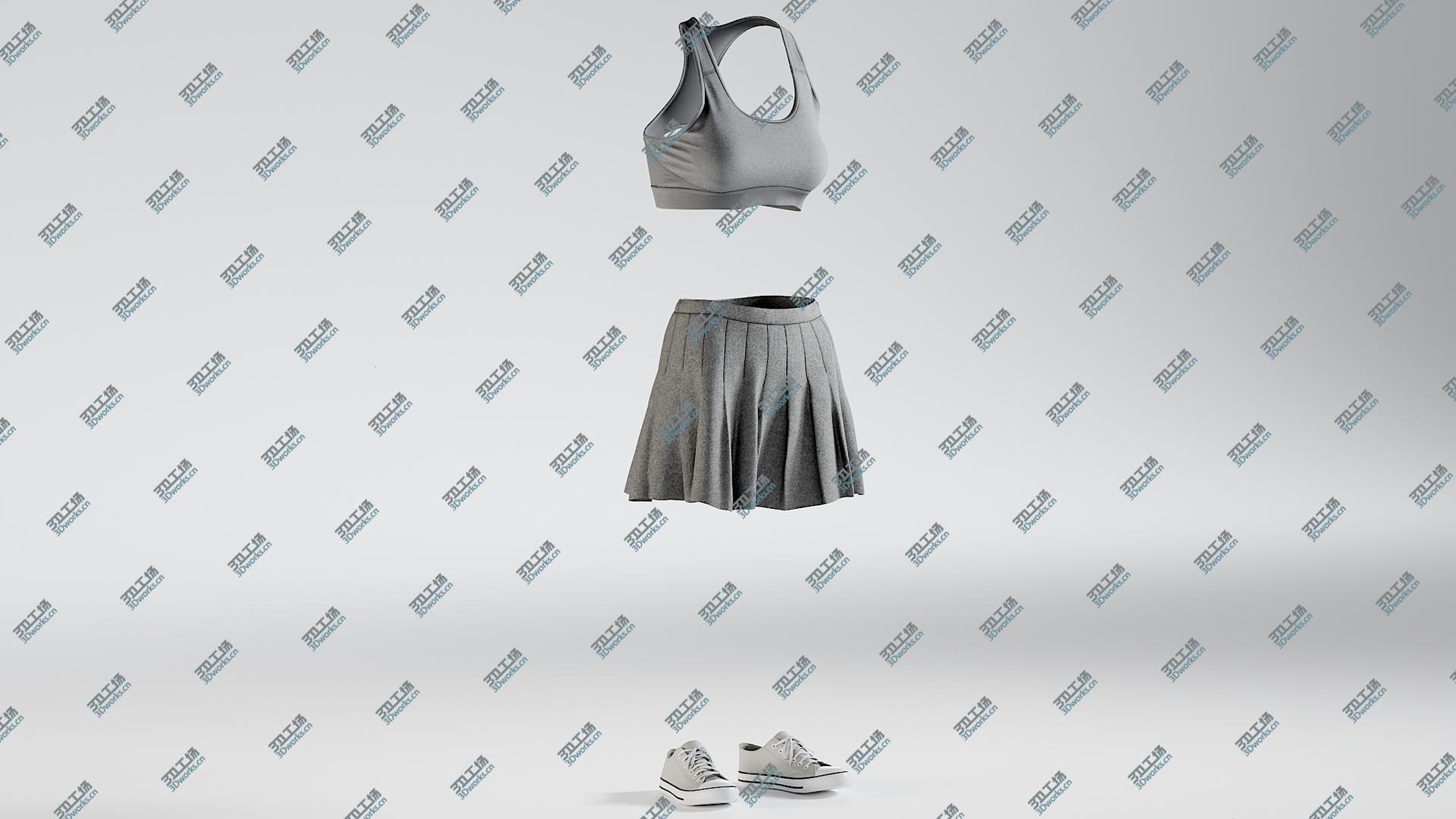 images/goods_img/20210319/3D Skirt with Sports Bra and Sneakers/3.jpg
